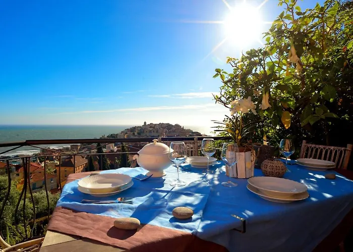 Casa Vista Mare Con Wifi, Ac Nelle 4 Da Letto E Parcheggio Privato * 因佩里亚