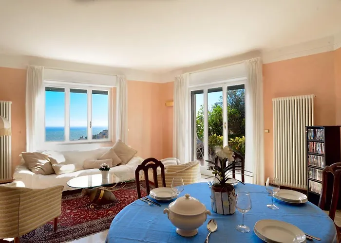 Casa Vista Mare Con Wifi, Ac Nelle 4 Da Letto E Parcheggio Privato * 임페리아